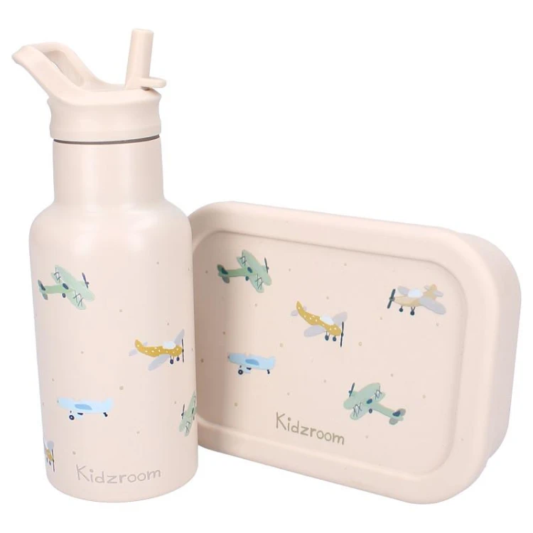 Lunchbox pojemnik silikon Small Aeroplane KIDZROOM