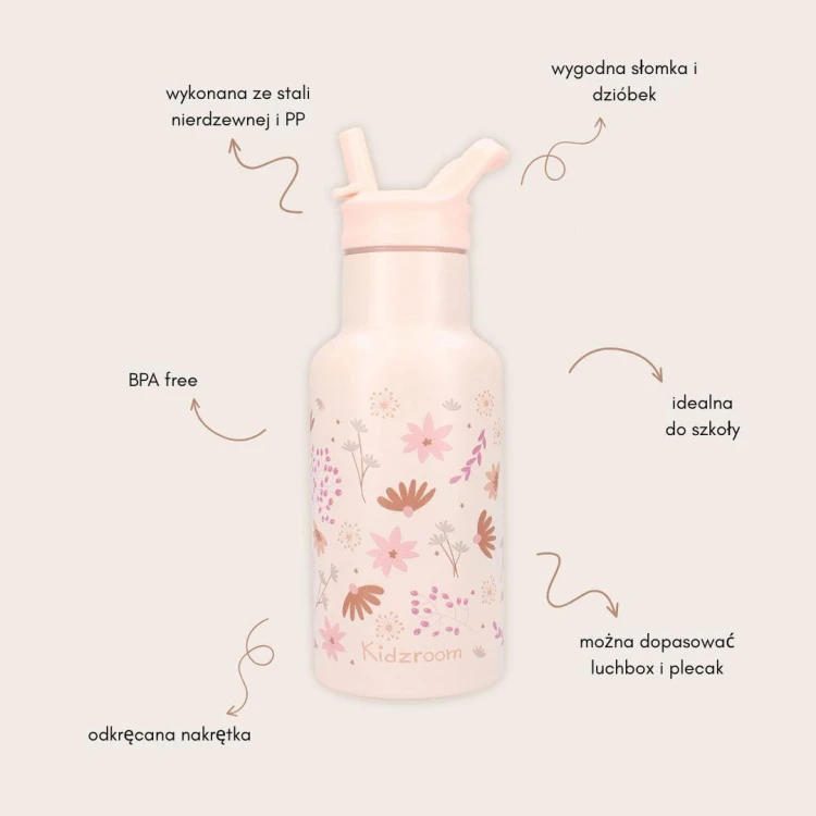 Butelka bidon 350 ml Memories Flowers KIDZROOM