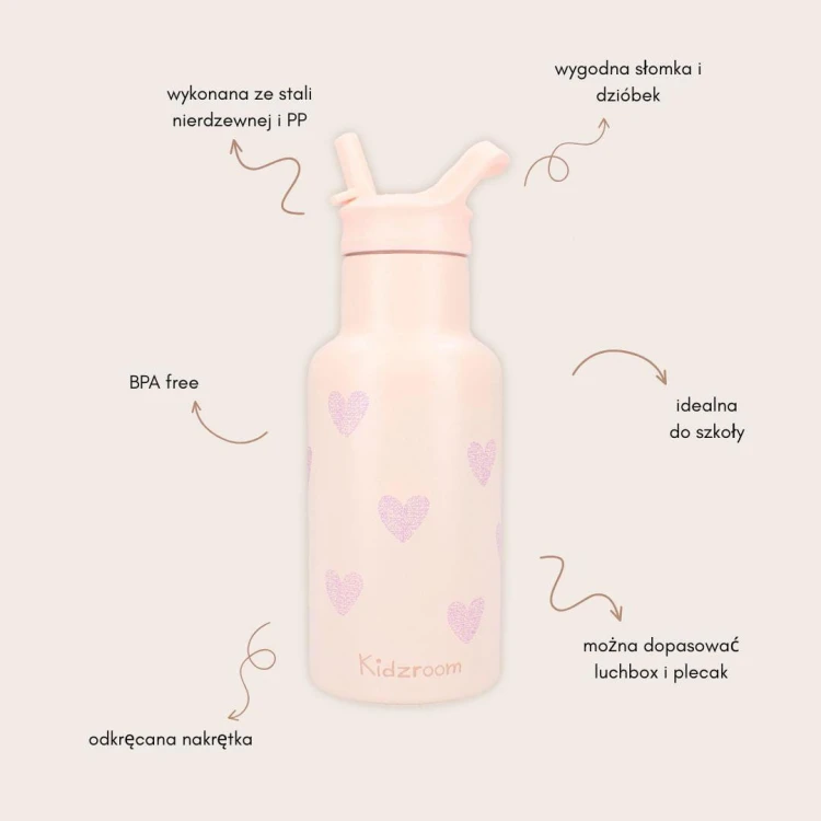 Butelka bidon 350 ml Magical Heart KIDZROOM