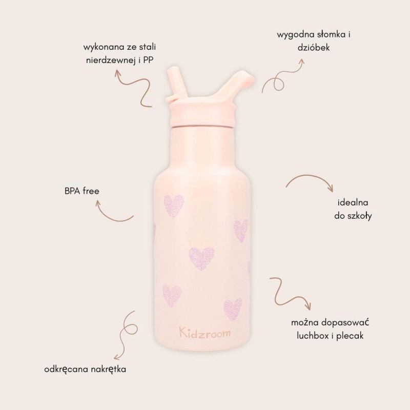 Butelka bidon 350 ml Magical Heart KIDZROOM