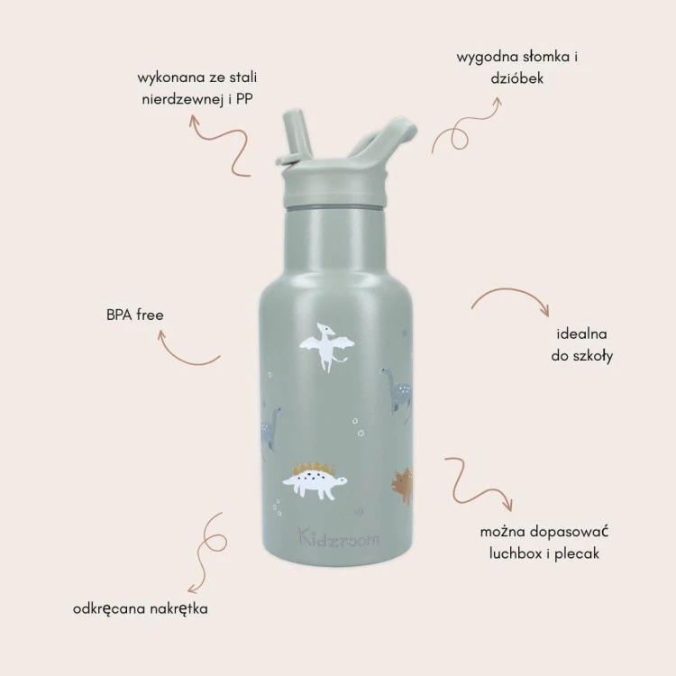 Butelka bidon 350 ml Small Dino KIDZROOM