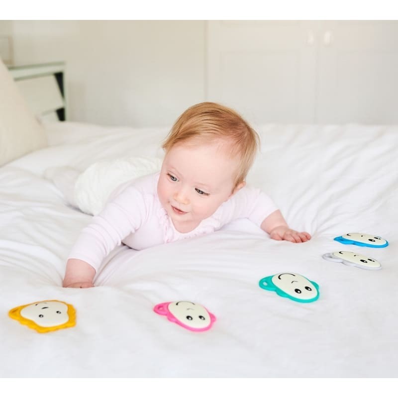 Gryzak silikonowy sensoryczny BioCote Flat Face Żyrafa Giraffe Matchstick Monkey
