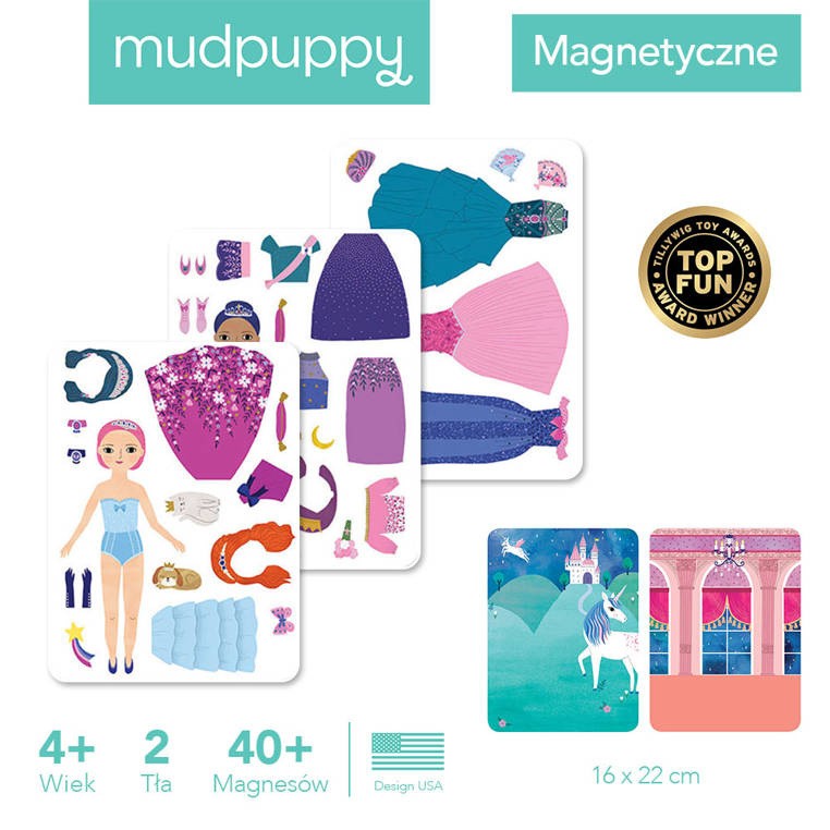 Magnetyczne postacie Magiczne księżniczki 4+ Mudpuppy