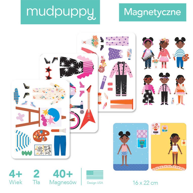 Magnetyczne postacie Mogę zostać... artystką! 4+ Mudpuppy