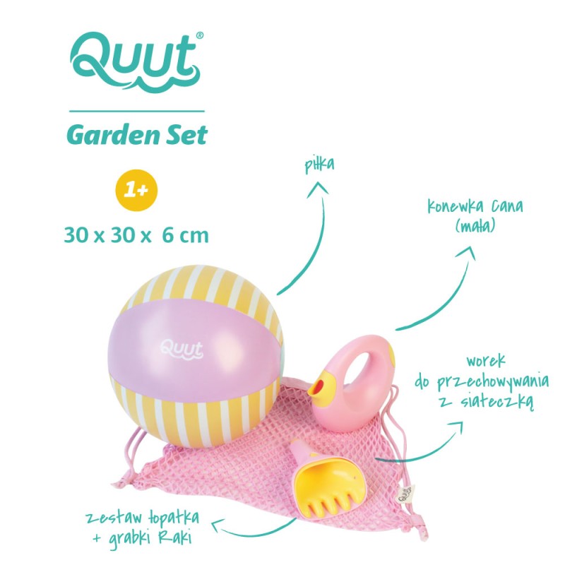Zestaw plażowy ogrodowy Banana Pink Quut