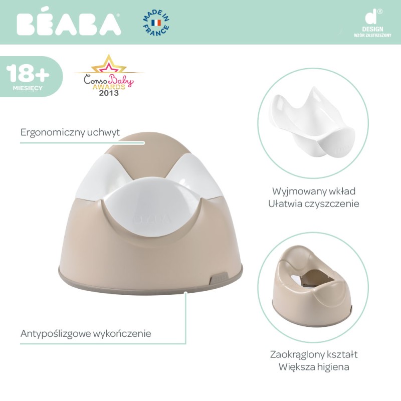 Nocnik z wyjmowanym wkładem Clay Beaba