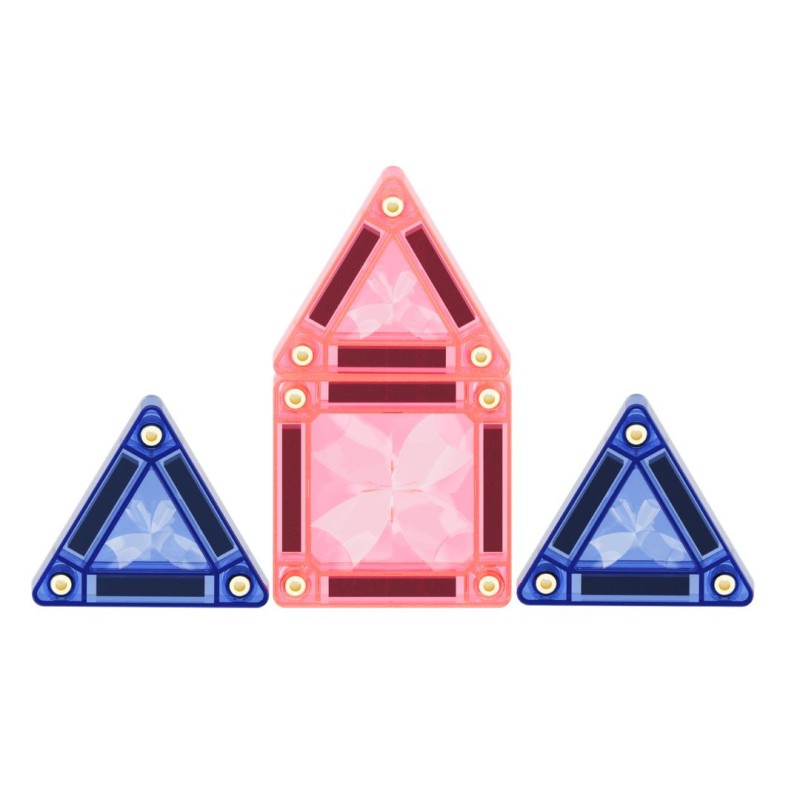 Klocki magnetyczne Mini Tiles Pack Pastel 28 el. Cleverclixx