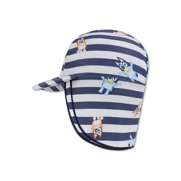 Czapeczka kąpielowa przeciwsłoneczna Striped Bluey - rozm. 3 The Swim Essentials