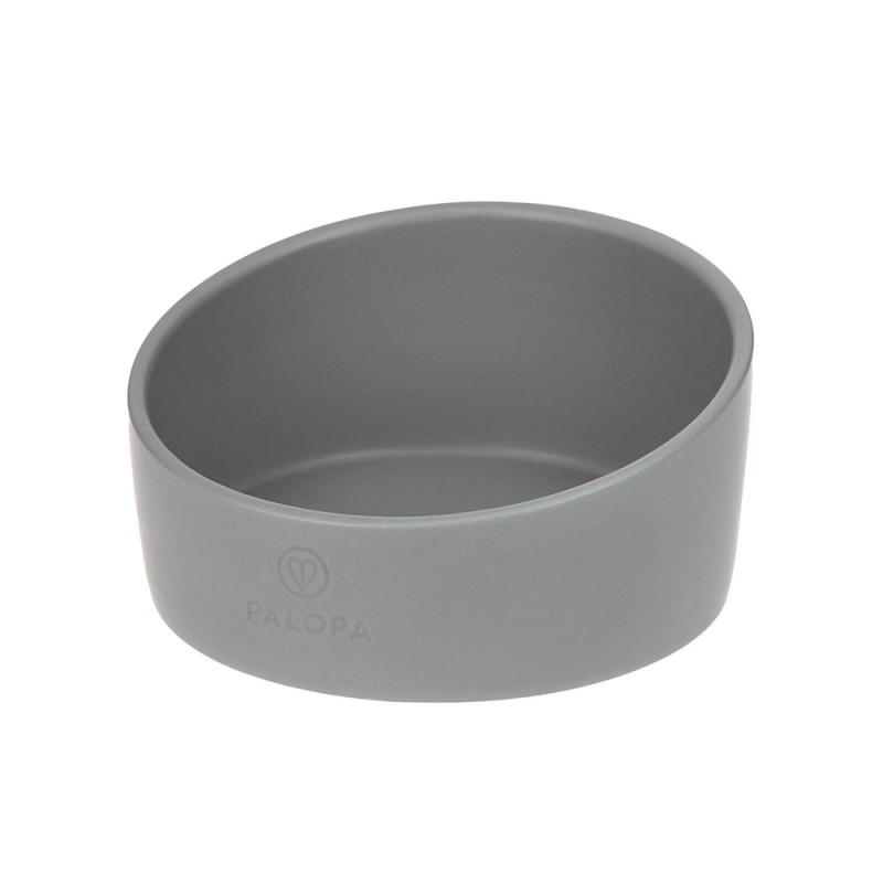 PALOPA Miska dla psa porcelanowa Cali grey