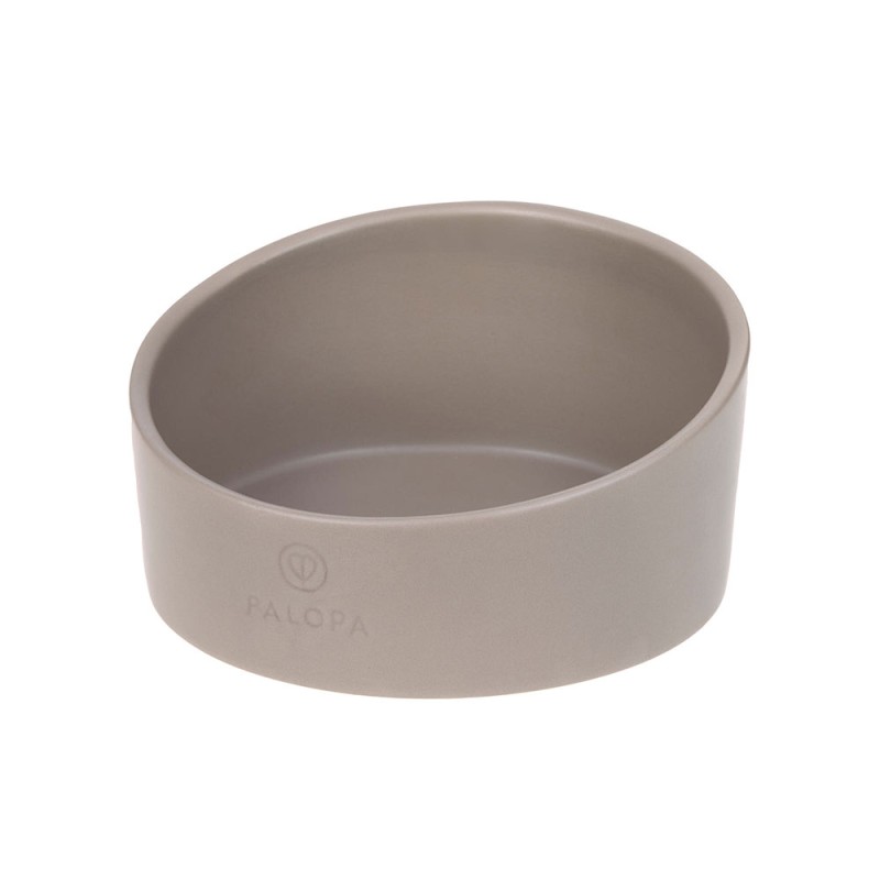 PALOPA Miska dla psa porcelanowa Cali taupe