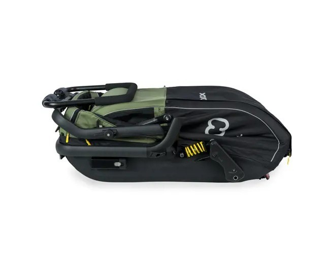 Przyczepka rowerowa dla psa - Pluto M do 35 kg - Green / Black Hamax