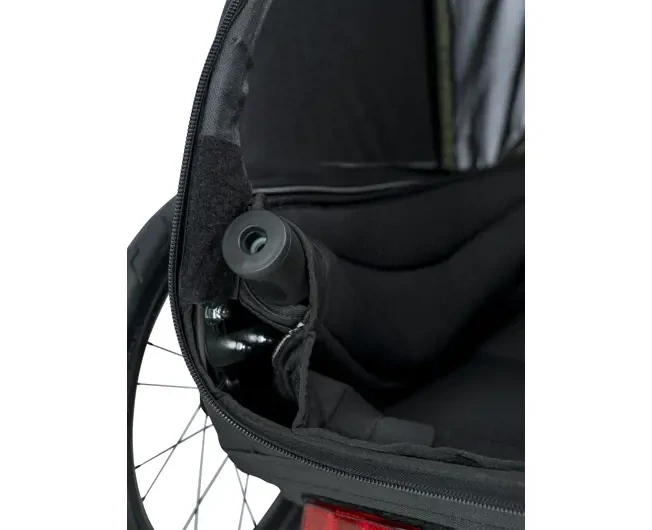 Przyczepka rowerowa dla psa - Pluto M do 35 kg - Green / Black Hamax