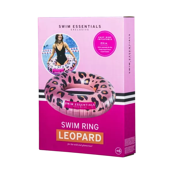 Swim Essentials Koło do pływania Rose Gold Leopard 90cm 2020SE38