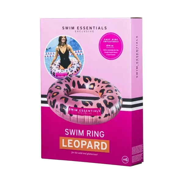 Swim Essentials Koło do pływania Rose Gold Leopard 90cm 2020SE38