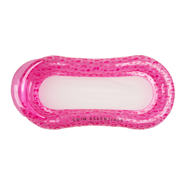 The Swim Essentials Materac do pływania z siateczką Neon Leopard 2020SE117