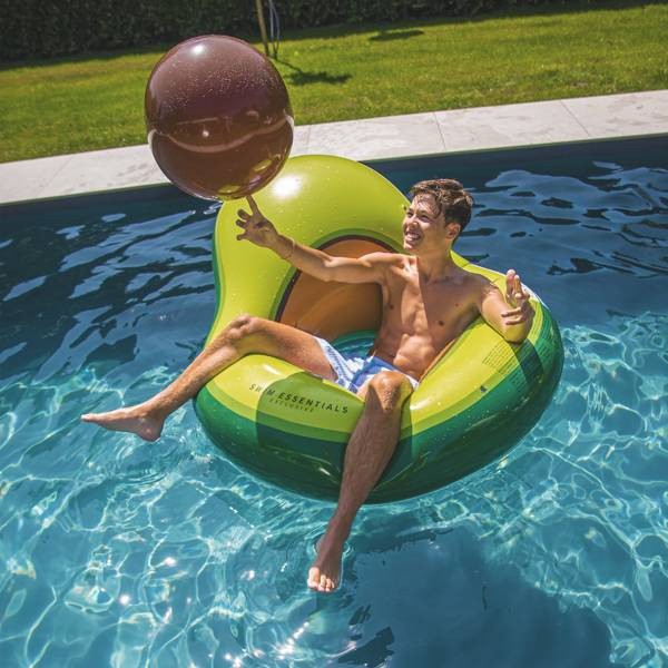 The Swim Essentials Materac do pływania Avocado z piłką