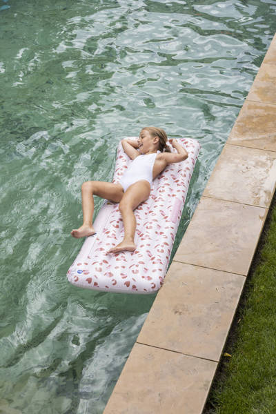 The Swim Essentials Materac do pływania Old Pink Leopard 2022SE176