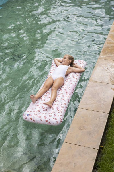 The Swim Essentials Materac do pływania Old Pink Leopard 2022SE176