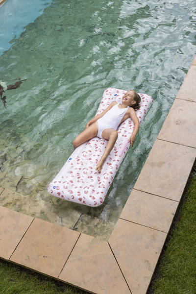 The Swim Essentials Materac do pływania Old Pink Leopard 2022SE176