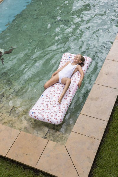 The Swim Essentials Materac do pływania Old Pink Leopard 2022SE176