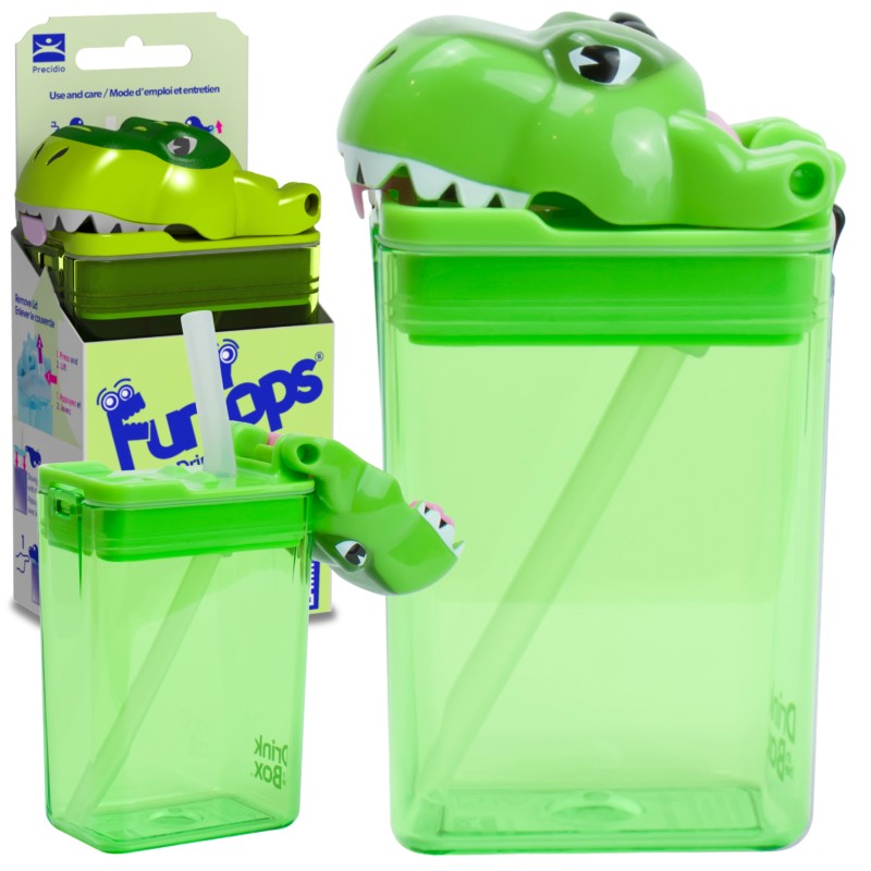 Bidon ze słomką dla dzieci Fun Tops T-Rex DRINK IN THE BOX