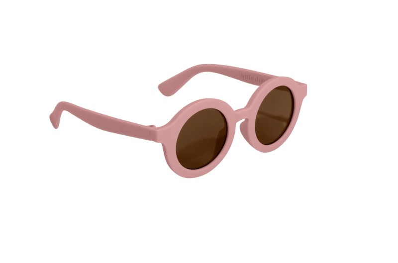 Okulary przeciwsłoneczne okrągłe Soft Pink Little Dutch