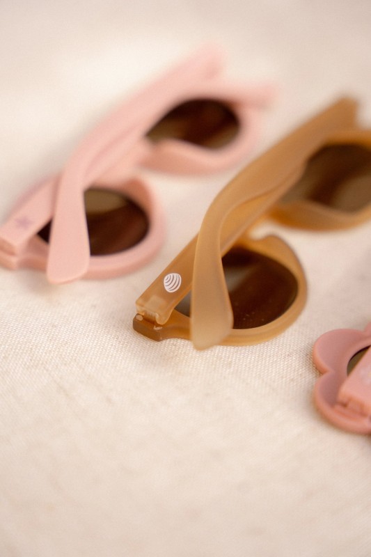 Okulary przeciwsłoneczne okrągłe Soft Pink Little Dutch