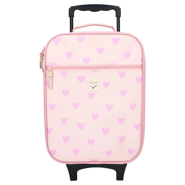 Walizka dla dzieci KIDZROOM Magical Heart pink