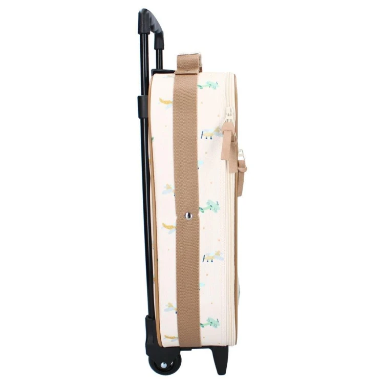 Walizka dla dzieci KIDZROOM Small Aeroplane Beige