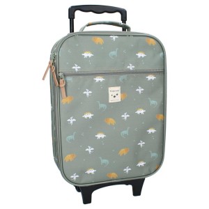 Walizka dla dzieci KIDZROOM Small Dino Green