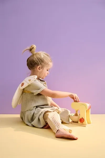 Kid's Concept - Drewniany mikser stojący, żółty KID'S HUB