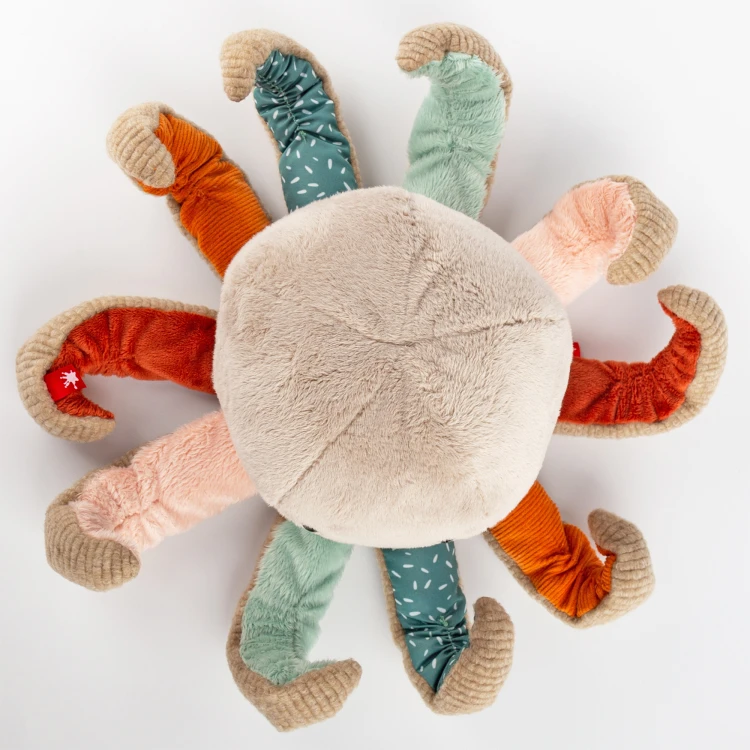 Pierwsza przytulanka Ośmiornica patchwork maskotka zabawka dzieci sigikid