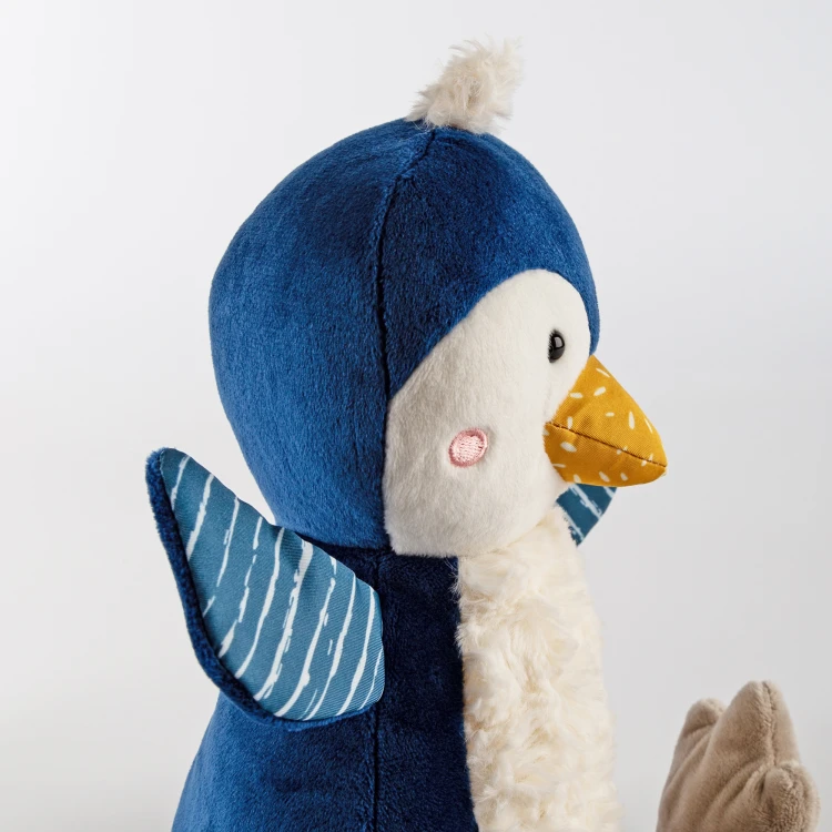 Pierwsza przytulanka Pingwin patchwork maskotka zabawka dla dzieci sigikid