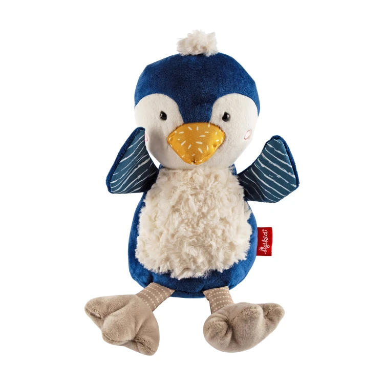 Pierwsza przytulanka Pingwin patchwork maskotka zabawka dla dzieci sigikid