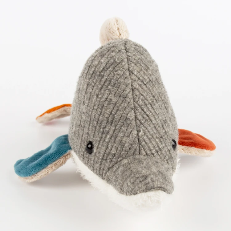 Pierwsza przytulanka Delfin patchwork maskotka zabawka dla dzieci sigikid
