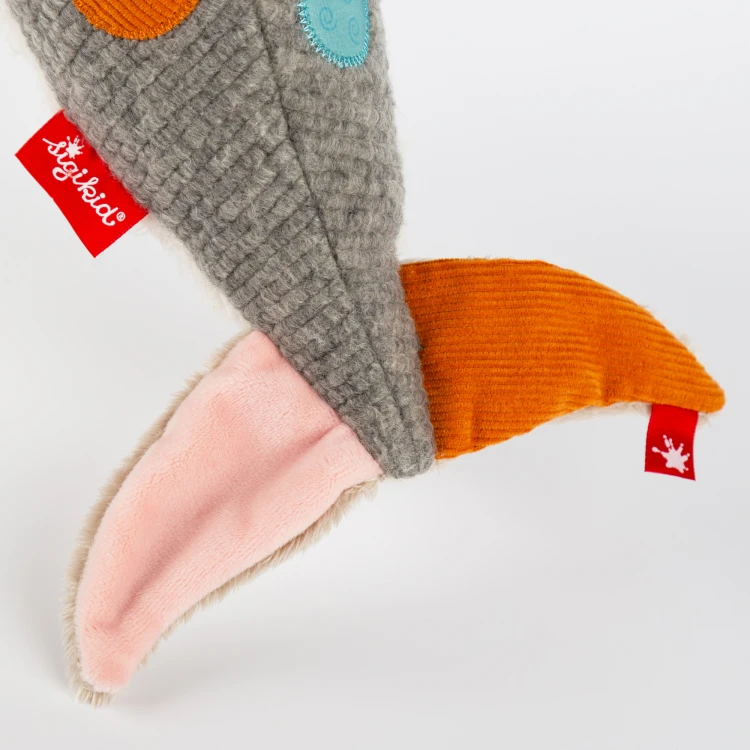 Pierwsza przytulanka Delfin patchwork maskotka zabawka dla dzieci sigikid