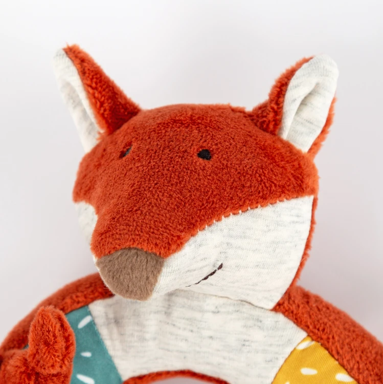 Pluszowy interaktywny pierścień Lis zabawka rozwojowa dla dzieci sigikid