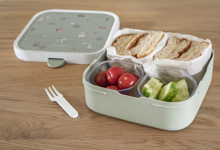 Lunchbox bento duży Little Farm Mepal & Little Dutch