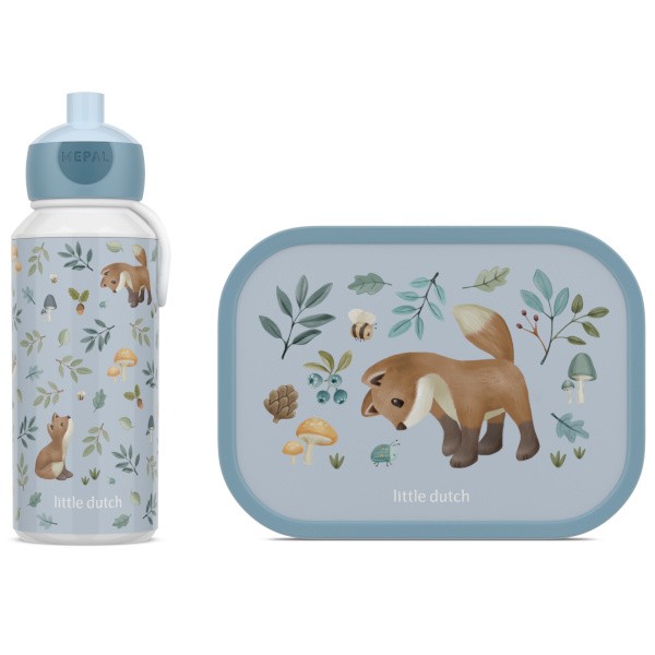 Zestaw lunchbox i bidon Forest Friends Mepal & Little Dutch