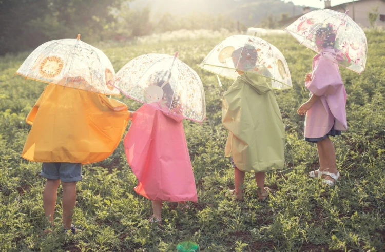 Poncho przeciwdeszczowe Królik (3–5 lat) SASSI