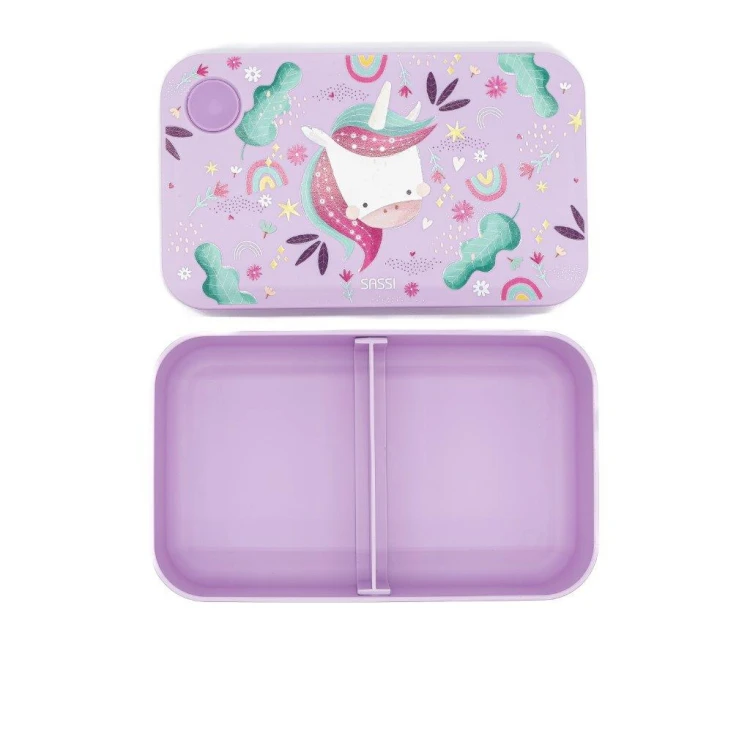 Plastikowy lunchbox pojemnik z rPET Jednorożec SAS