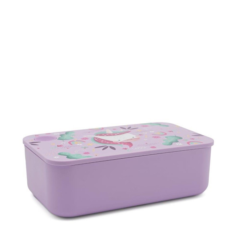 Plastikowy lunchbox pojemnik z rPET Jednorożec SASSI