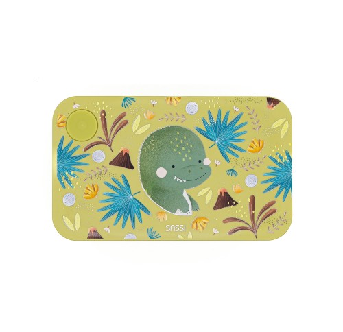 Plastikowy lunchbox pojemnik z rPET Dinozaur SASSI
