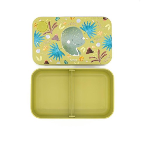 Plastikowy lunchbox pojemnik z rPET Dinozaur SASSI