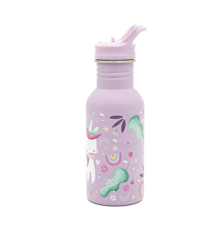 Butelka na wodę ze stali nierdzewnej 500 ml Jednorożec SASSI