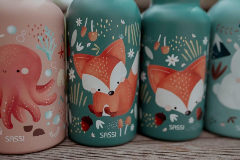 Butelka na wodę ze stali nierdzewnej 500 ml Lisek SASSI