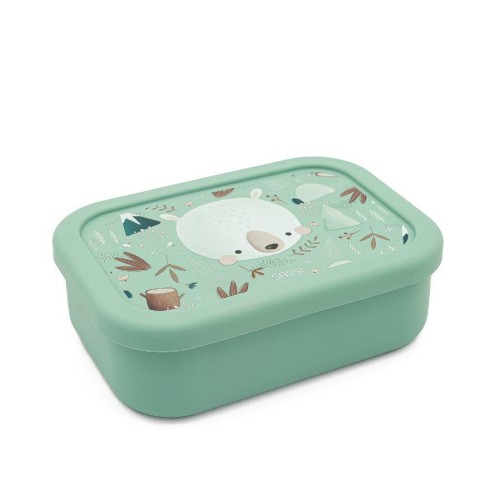 Lunchbox pojemnik silikonowy Miś SASSI