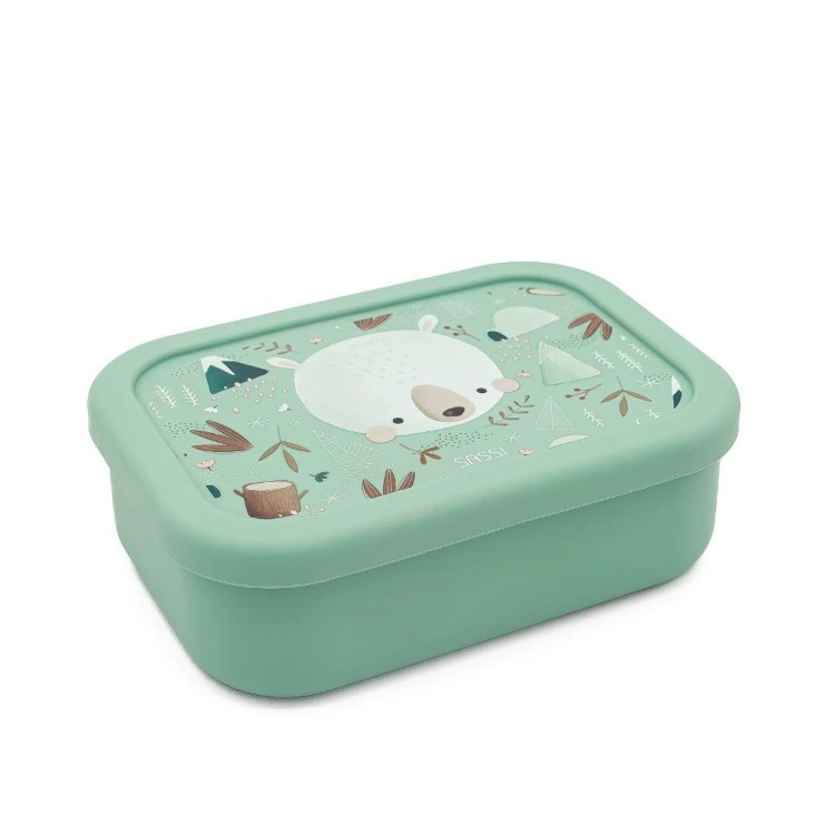 Lunchbox pojemnik silikonowy Miś SASSI