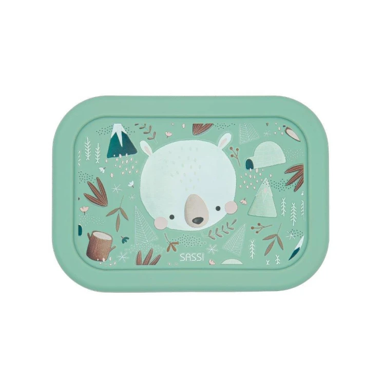 Lunchbox pojemnik silikonowy Miś SASSI