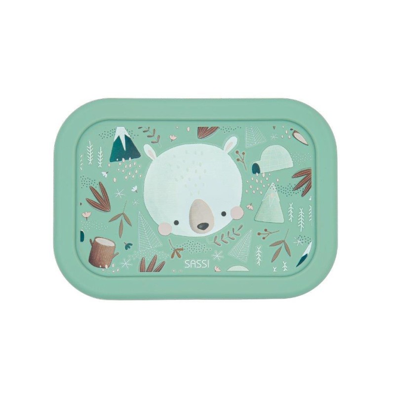 Lunchbox pojemnik silikonowy Miś SASSI